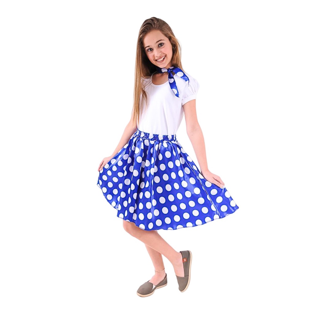 Fantasia Moda Infantil Anos 80 Vestido Infantil De Bolinha Anos 60