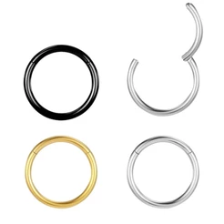 Piercing Argola Clik Aço cirúrgico Septril Rook Conch Nariz Septo Daith Hélix