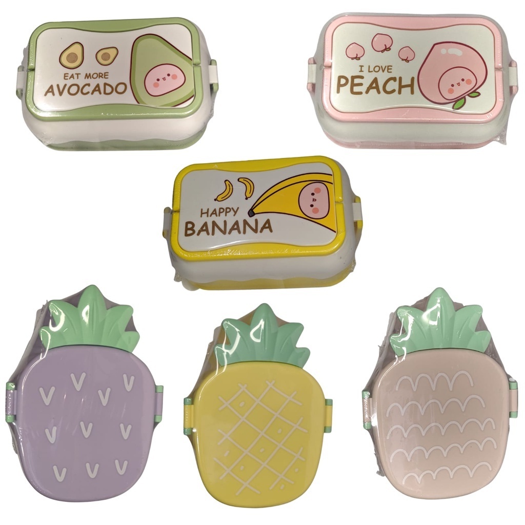 Pote Marmita Para com Estampas e Formatos Divertidos + 2 Talheres (Colher e Garfo) em Oferta na Shopee