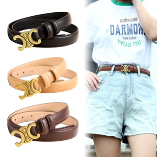 Nova Tendência De Moda Cinto De Imitação Duplo C Feminino De Couro Sentido Sênior Ins Wind Decorative Ladies Jeans Belts
