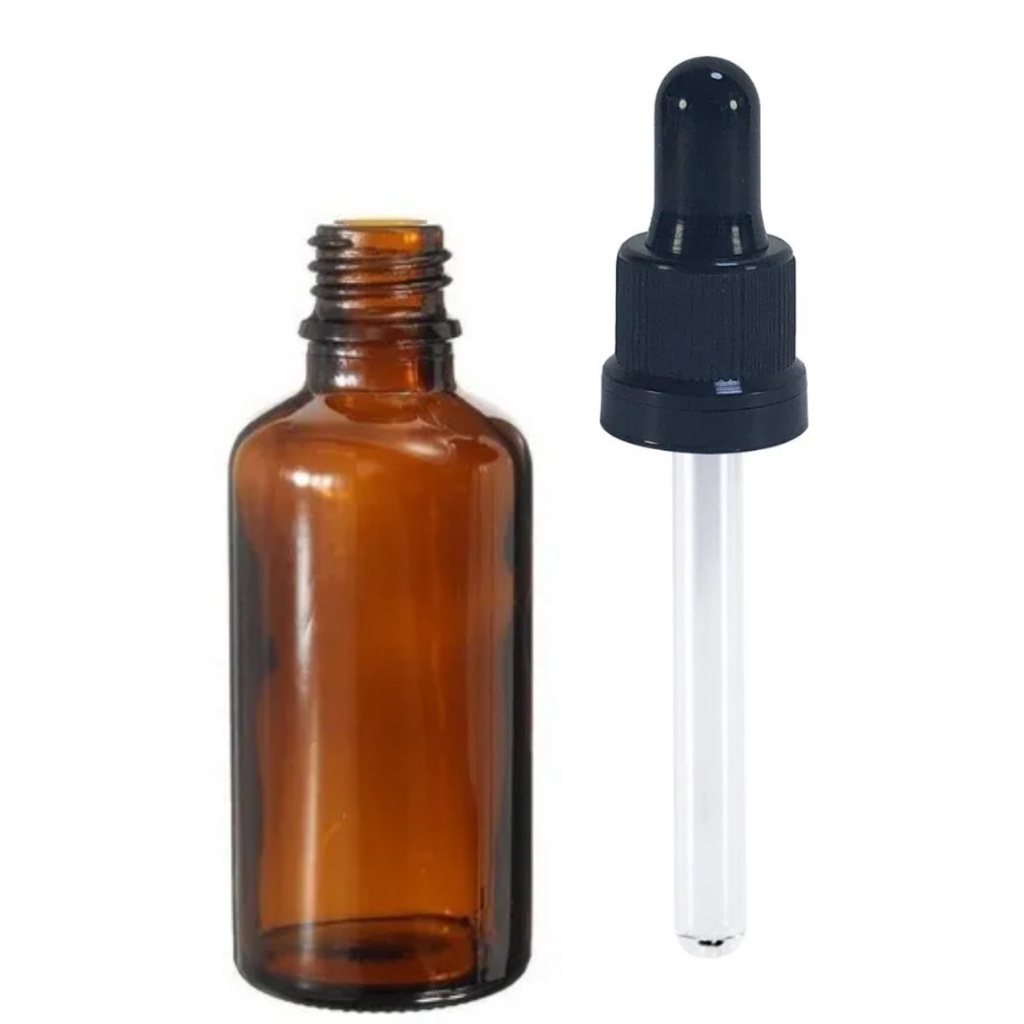 01 Frascos Conta Gotas 30ml Vidro Âmbar E Tampa Com Lacre em Oferta na Shopee