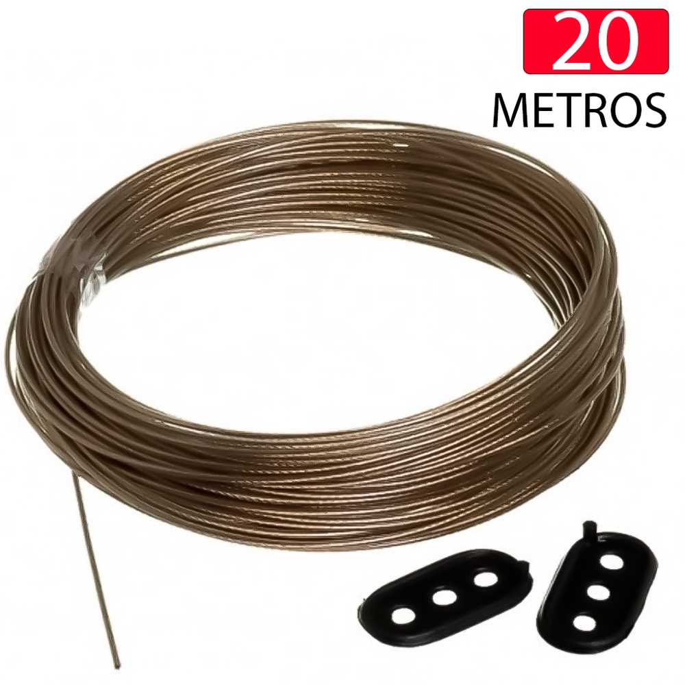 Varal De Aço Revestido 20m Slim Para Estender Roupas - Home & Living