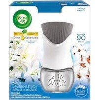 Bom Ar Difusor de Aromas Elétrico Lírio Branco & Algodão APARELHO + REFIL