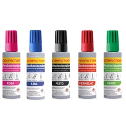 Tinta Para Marcador de Quadro Branco 30ml Compactor- TODAS AS CORES