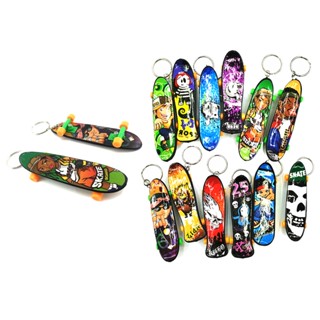 Kit 12 Chaveiro Mini Skate De Dedo Estampas Sortidas P/ Festa Aniversário Lembrancinha