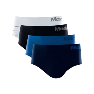 Kit com 4 Cuecas Slip Microfibra sem Costura Mash