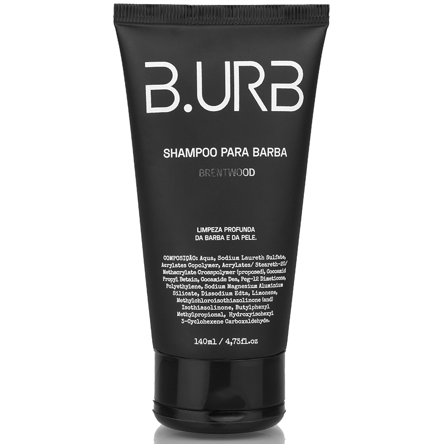 Shampoo Para Barba Brentwood com Microesferas Esfoliantes 140mL Barba Urbana B.URB