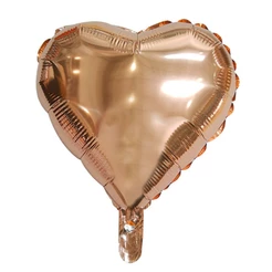 Balão de Festa Microfoil Coração Rose Gold - 18" 45cm - 01 Unidade - Rizzo