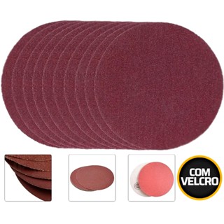 Disco De Lixas Com Velcro 10 Peças 125mm Grão 120