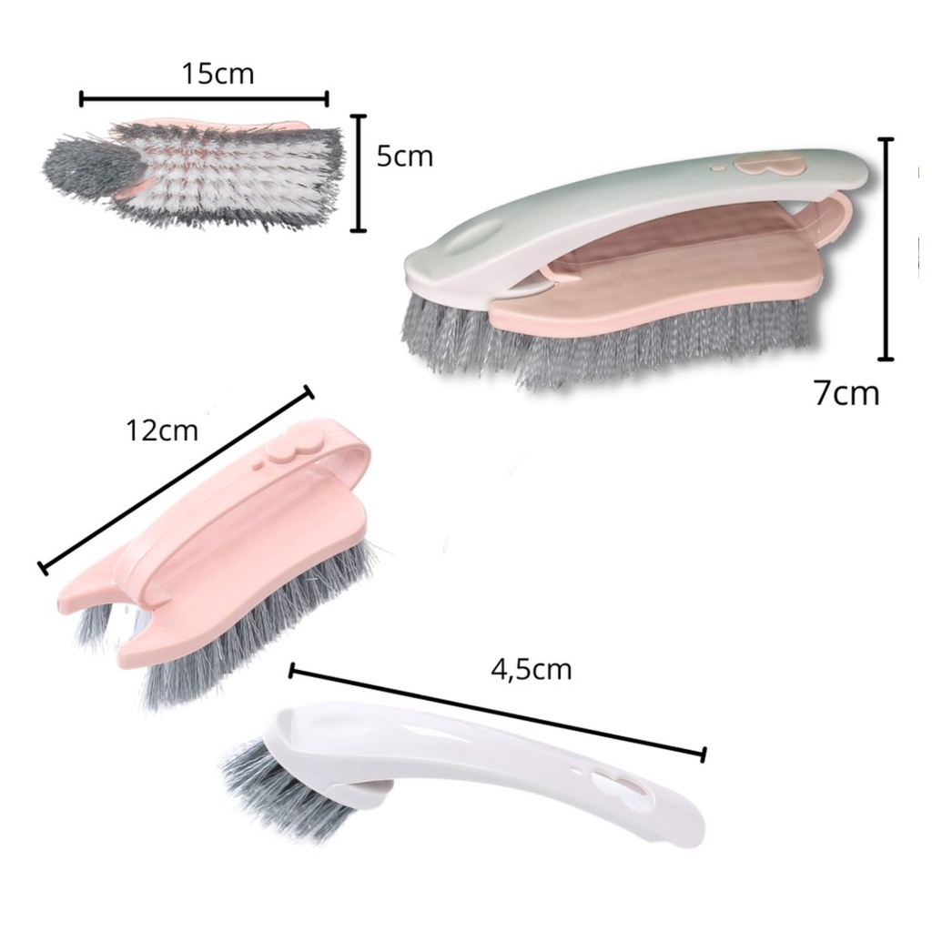 Escova Escovinha Lavar Roupa Tenis 2 EM 1 Luxo Multiuso em Oferta na Shopee