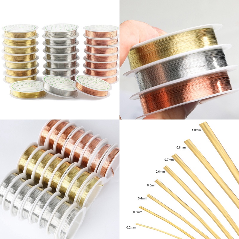 【 0.2mm-1.0mm 】 Cabelo de Anjo DIY Jóias Especiais De Arame De Cobre Feito À Mão Material De Cabelo Antigo
