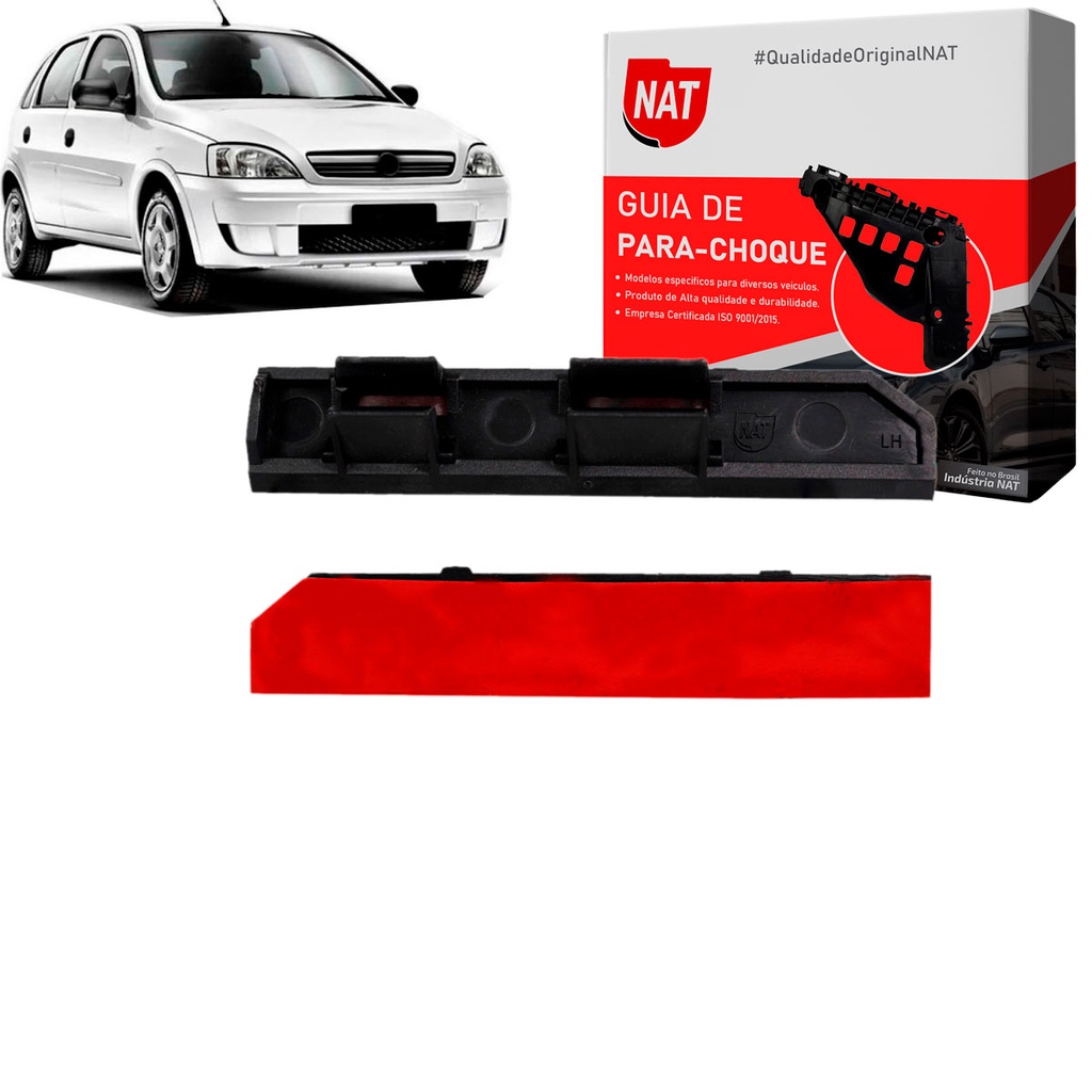 Suporte Guia Parachoque Novo Corsa Hatch 2002 Até 2012 Traseiro
