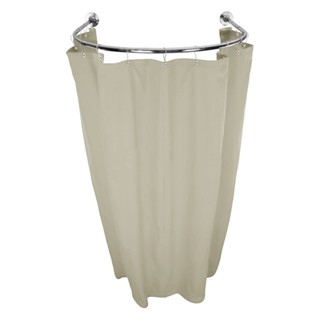 Cortina Provador Arco 70x70 E 90x90 Blackout Tecido Areia