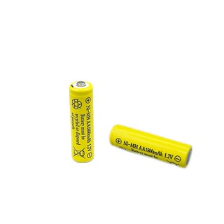 02 Pilhas AA 1.2V recarregável 1800mAh