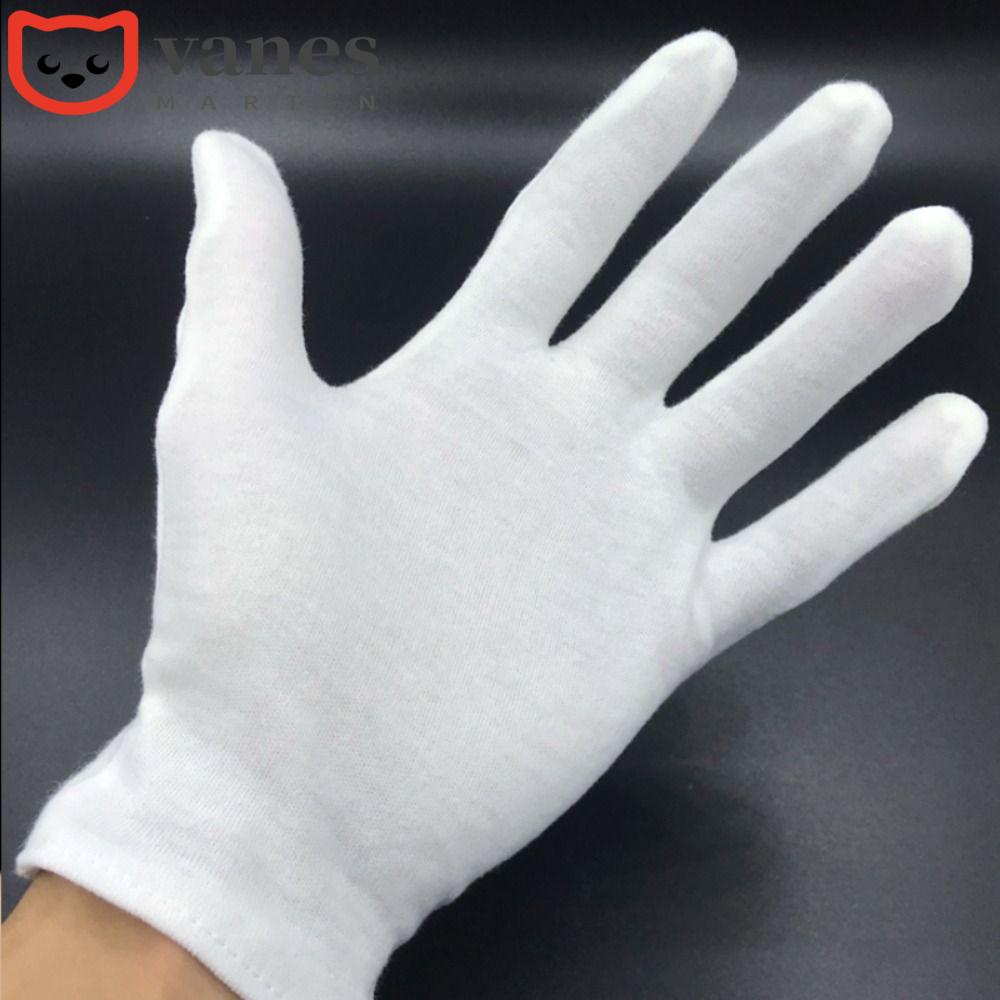 NAESV 2 Pares De Luvas De Algodão Branco , Joias De Absorção De Suor , Estilo Clássico Confortável Elegante em Oferta na Shopee