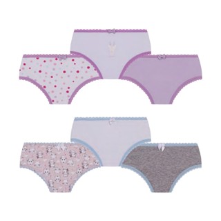 Kit com 6 Calcinhas Infantis Estampada Lobinha Lupo