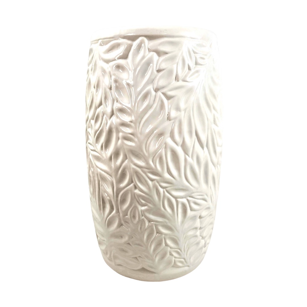 Seat Garden Branco Amazônia 51x30cm Cerâmica Decoração