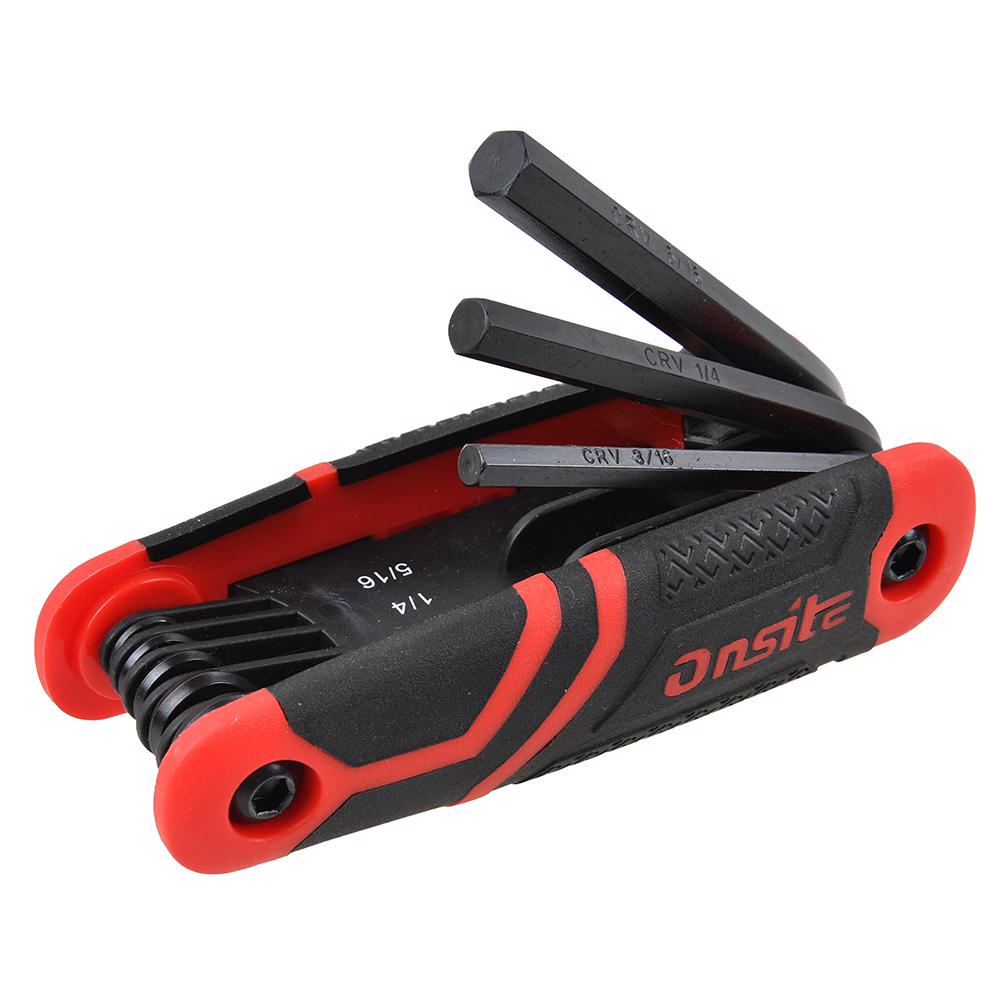 Jogo Chave Allen Armação (Canivete) 1/16'' à 5/16'' Cromo Vanádio 8 Peças Onsite em Oferta na Shopee