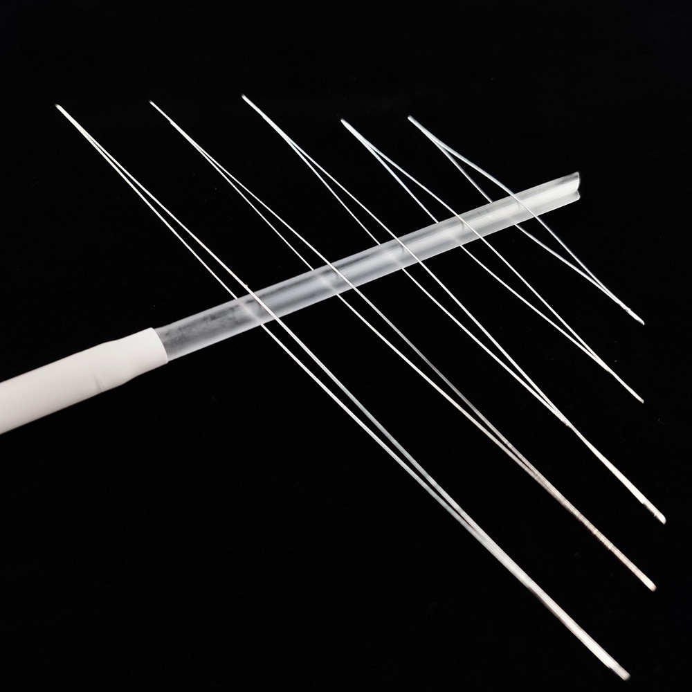 [5Pcs] Agulha Aberta De Rosqueamento De Aço Aberto Médio Grande Ferramenta Jóias De Bijuteria