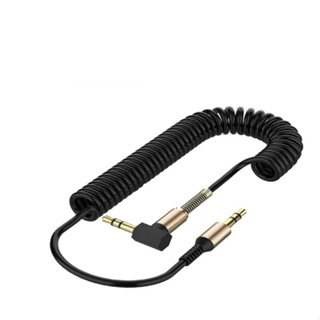 Cabo Auxiliar Espiral P2 + P2 Stereo Audio Mp3 Reforçado em Oferta na Shopee