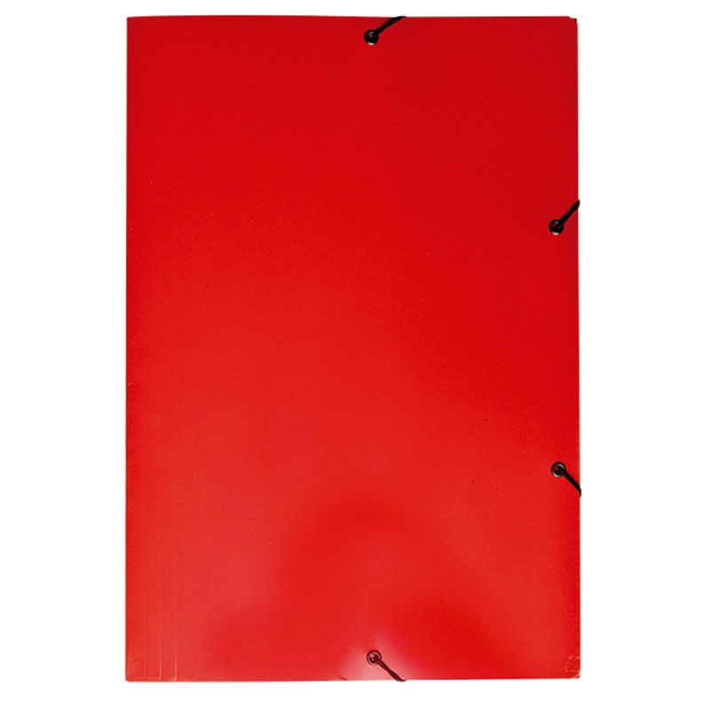 Pasta com aba elástico ofício Duplex vermelho 0199.U Dello - Stationery