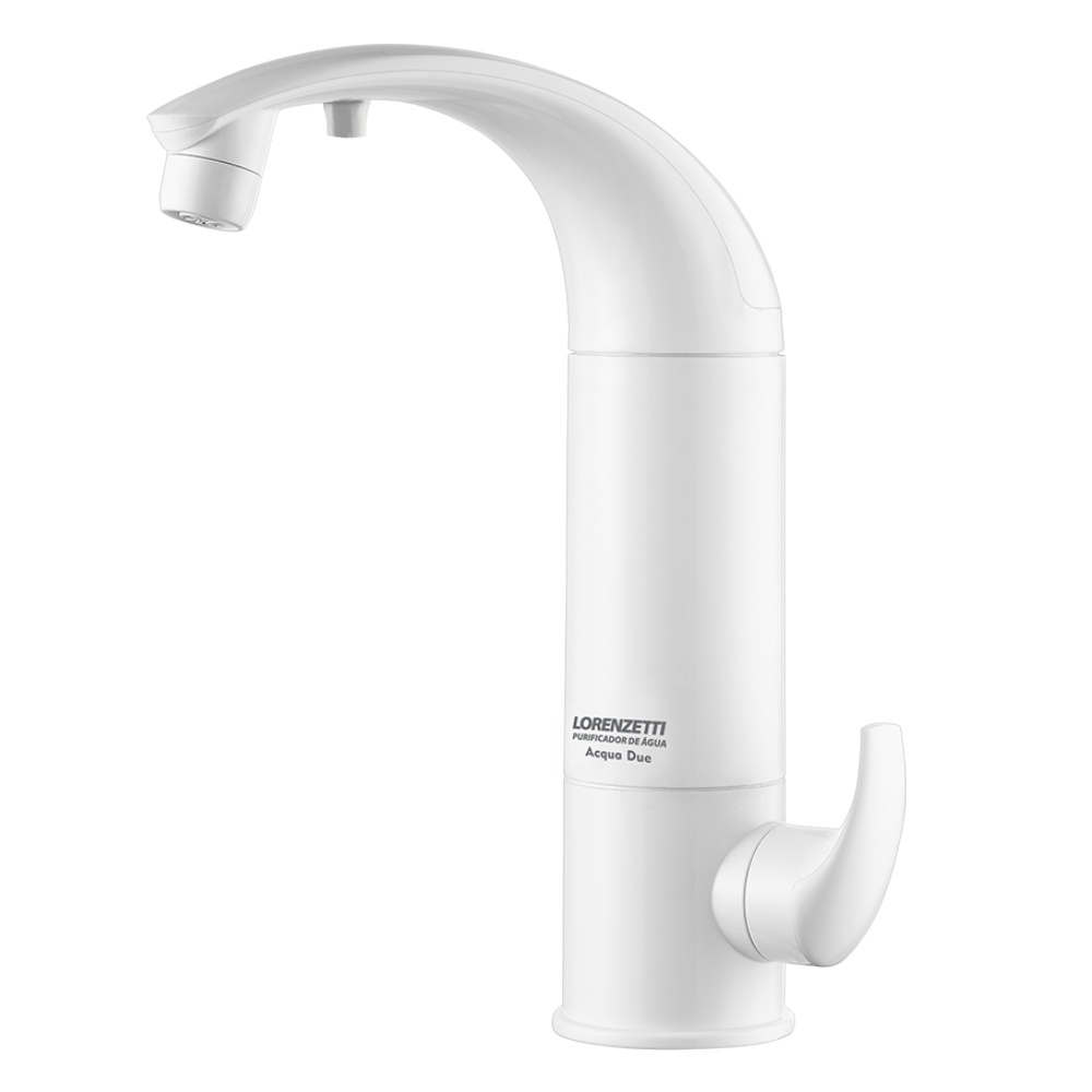 Purificador de Água com Torneira de Mesa Acqua Due Branco Lorenzetti