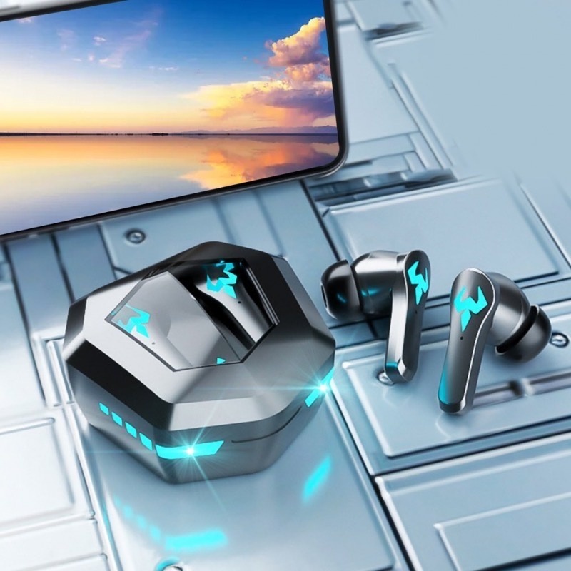 N35 Fone De Ouvido Sem Fio Bluetooth 5.2 Tws Com Cancelamento De Ruído Super Bass/Música/Jogos