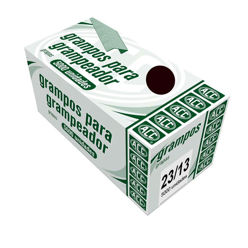 Grampo galvanizado 23/13 com 5000 unidades ACC