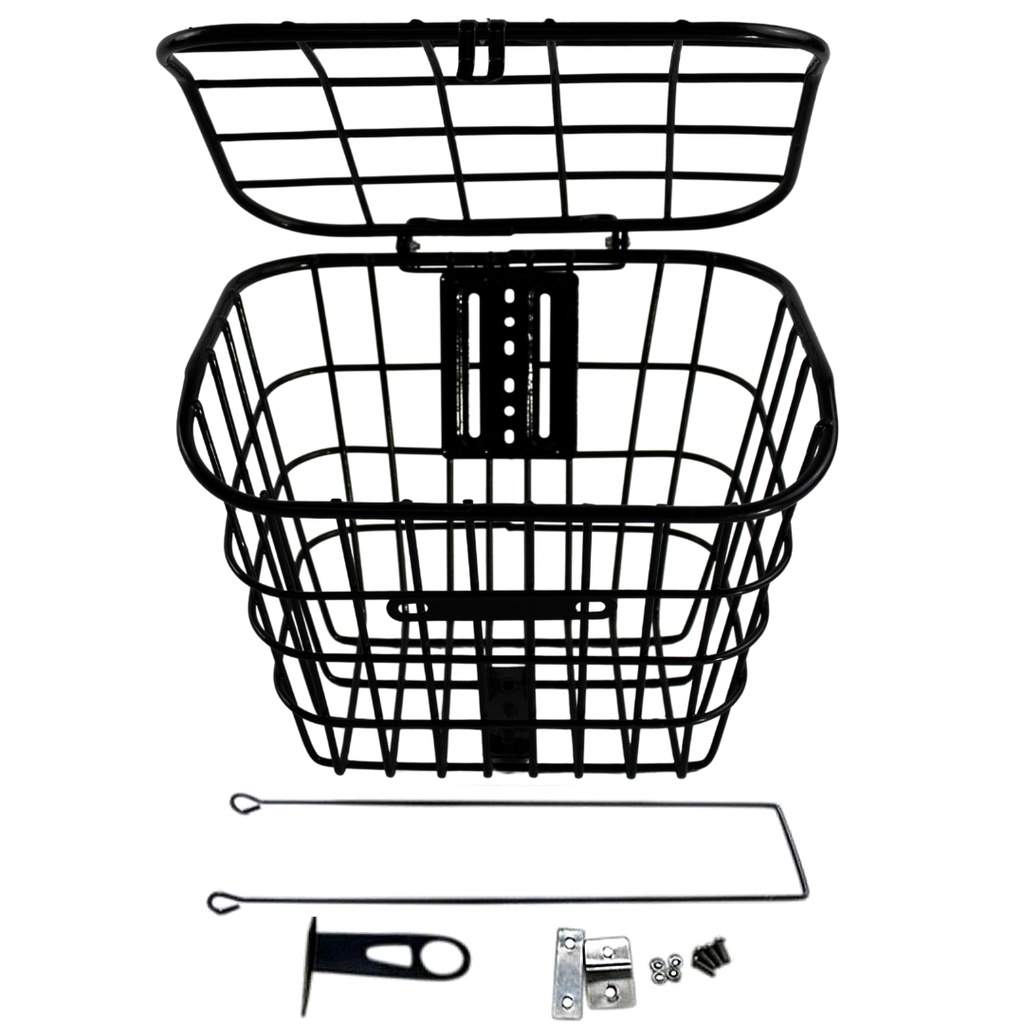 Cesta de Bicicleta Reforçada Com Tampa Aço Completa em Oferta na Shopee