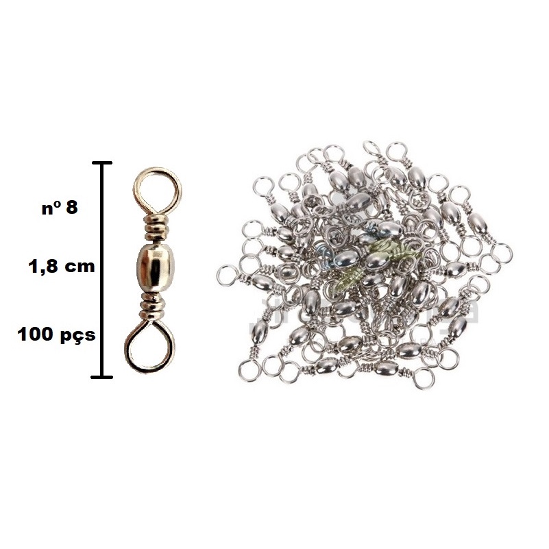 Girador Nickel nº 8 Ottoni - 100 peças