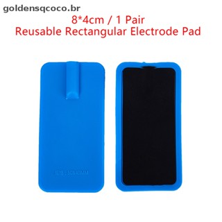 COCO Eletrodos De Borracha De Silicone Reutilizável Almofada De Substituição De TENS Máquina EMS Pads BR