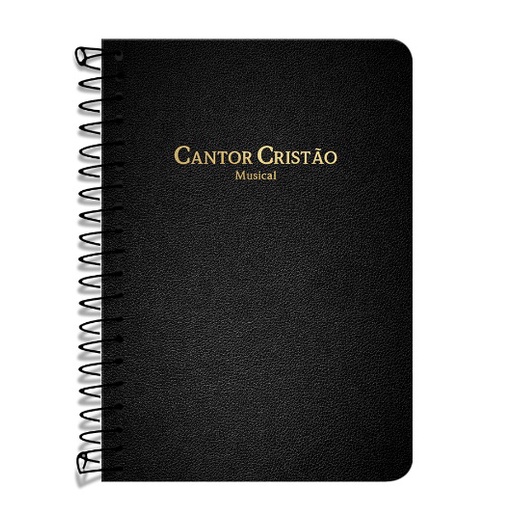 Cantor Cristão Musical | Espiral Preto Capa Dura | Editora Geográfica