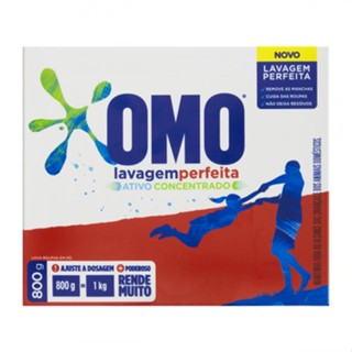 Sabão em Pó 800g Lavagem Perfeita Omo