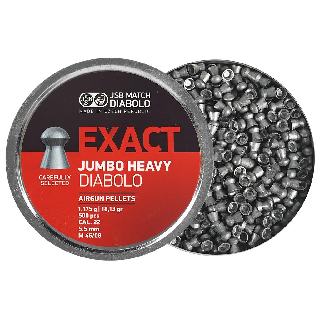 Chumbinho JSB Exact Jumbo Heavy 5.5mm 500un - Sports & Outdoors