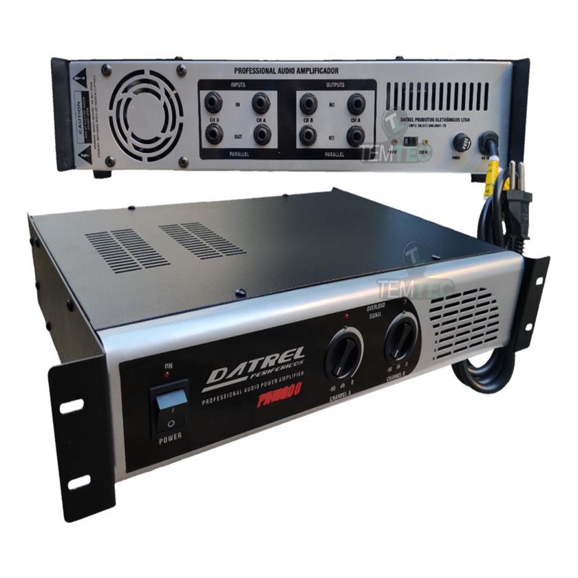 Potencia Amplificador 600w 4 Ohms Caixa De Som Profissional