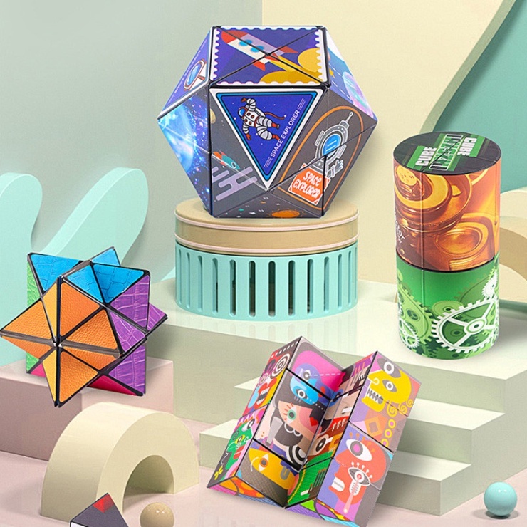 Novo Cubo Mágico Infinito De Alta Qualidade Para Crianças Quebra-Cabeça Anti-Tensional De Brinquedos Descompressivos Dobrável Variedade Sensoriais