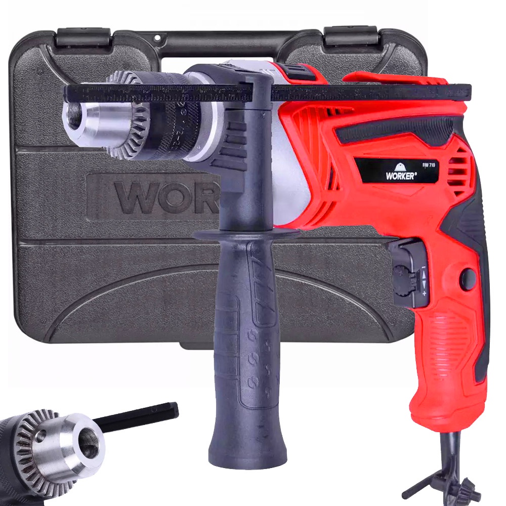Furadeira de Impacto FIW710 Mandril 13mm 710W 3000rpm Worker - Home & Living