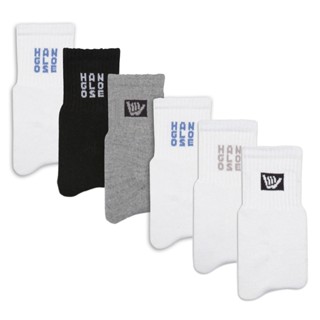 Kit com 6 Pares de Meia Cano Curto Algodão Hang Loose