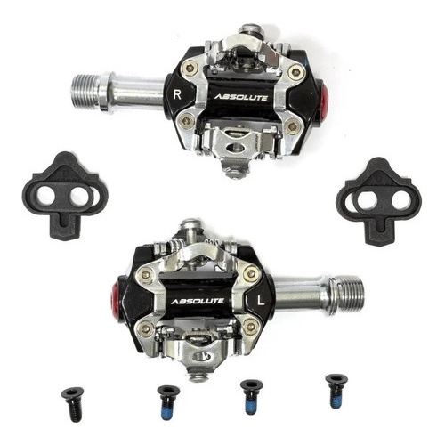 Pedal Clip Absolute Rolamentos Selados Bike Mtb Com Tacos em Oferta na Shopee