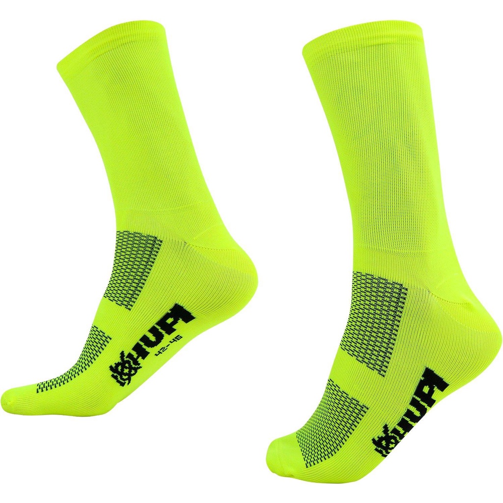 Meia HUPI Lisa Amarelo Neon - Tamanho Plus 42-46 em Oferta na Shopee