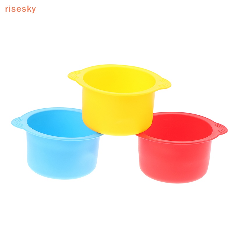 Risesun Silicone Bowls Hair Removal Wax Warmer + Stirring Stick Non-Stick Pan Beauty new em Oferta na Shopee