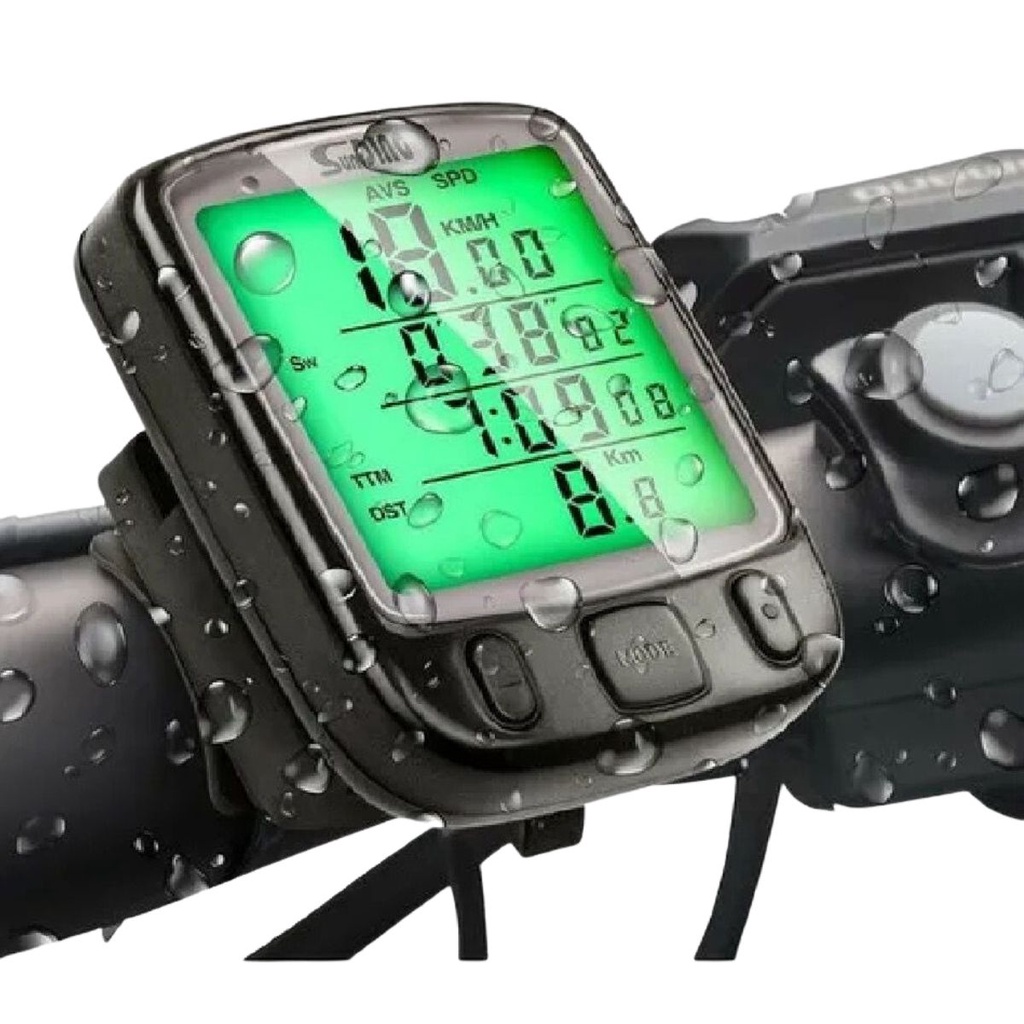 Velocímetro Ciclocomputador de Bike 27 Funções com Led no Visor Acessório de Ciclismo