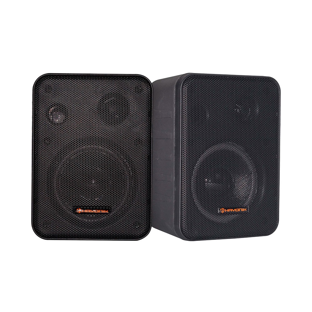 Par de Caixas Acústicas Hayonik Ambience LINE 4" MSB60NC Preta - AP0426