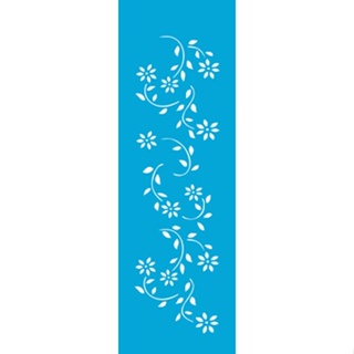 Stencil Flores Margarida 10x30 OPA 341 em Oferta na Shopee