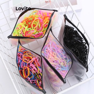 Lovito Faixas de Cabelo de Cores Dopamina Bonitas para Mulheres L60AD068 (Multi-Cor/Roxo/Preto)