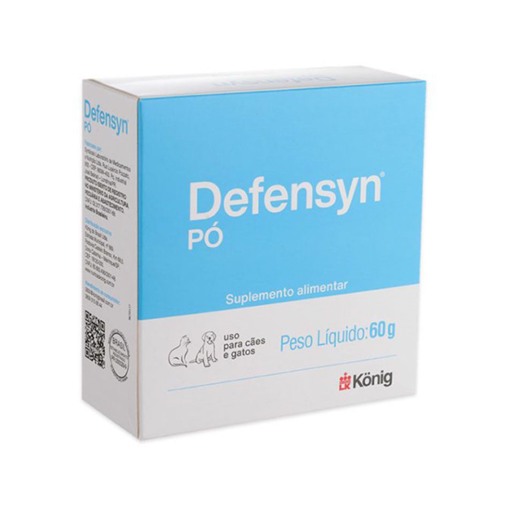 Complemento Alimentar Defensyn Pó König 60g Cães e Gatos 60 g em Oferta na Shopee