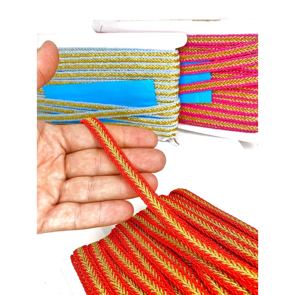 Fita Galão Passamanaria 10mm - Galao-92 - Rolo C/20 Metros em Oferta na Shopee