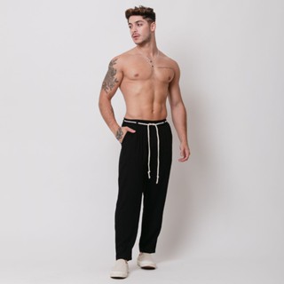 Calça Masculina Viscose Pantacourt Santo Luxo Man Preto