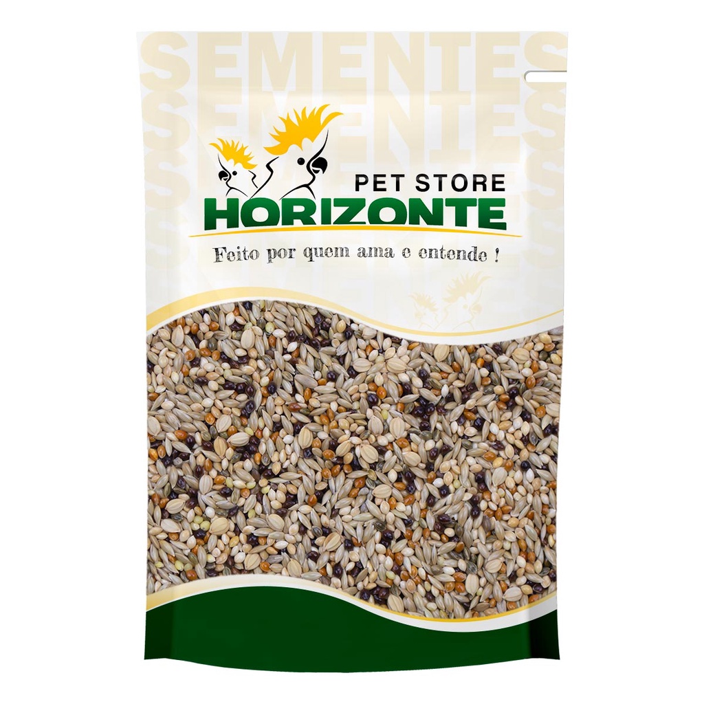 Mistura de Sementes Curió e Bicudo Com Arroz Bolinha 10kg Embalagem Econômica Criador
