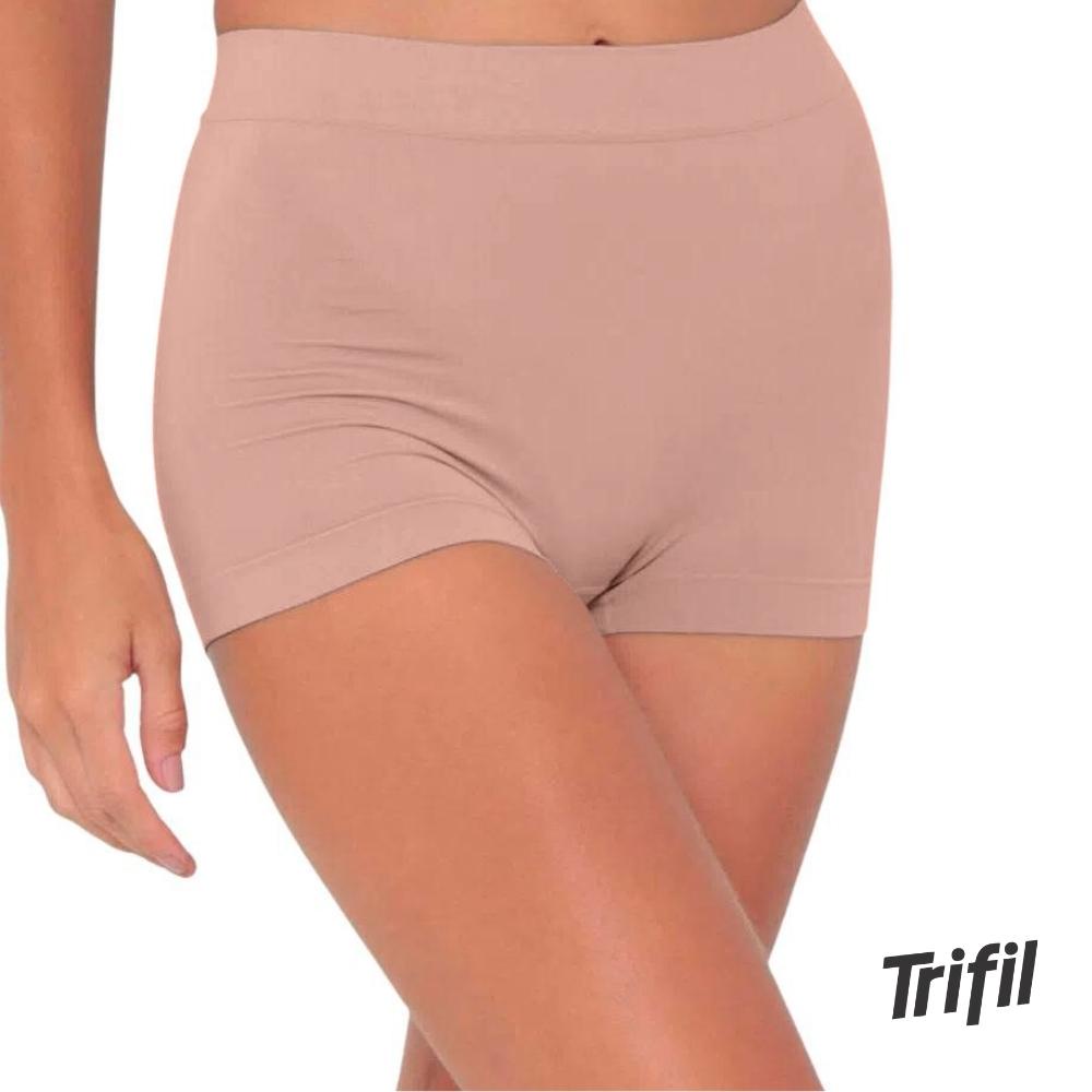 Kit 2 Calcinha Trifil Shorts Feminina Lisa Levanta Bumbum De Microfibra Segunda Pele